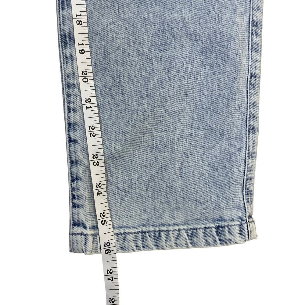 GAP Sz 4 Long Sleeve Belted Denim Jumpsuit Light Wash Indigo 90s Retro Utility - Picture 14 of 16
